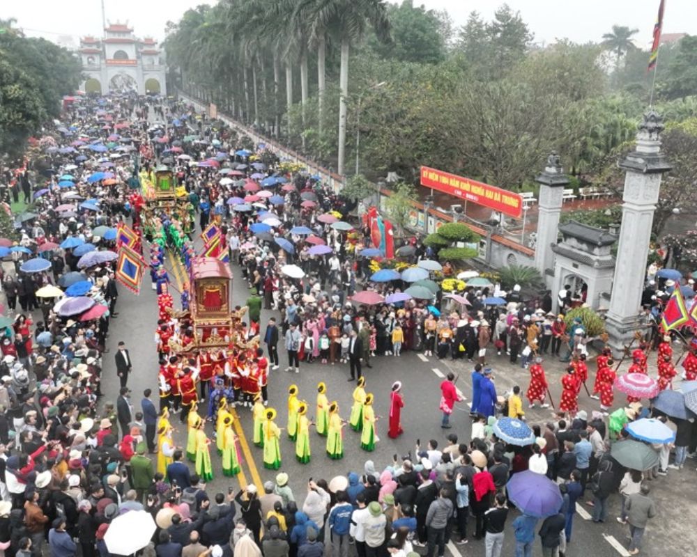 Lễ Hội Đền Hai Bà Trưng Mê Linh Hà Nội