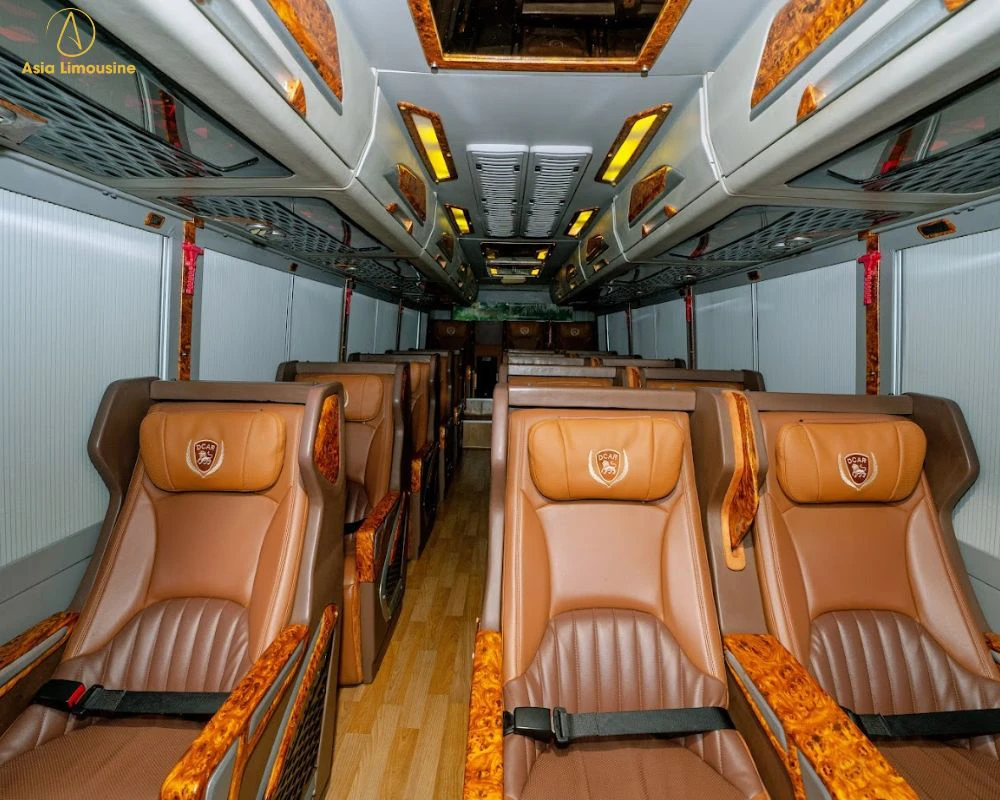 Ghế ngồi xe limousine rộng rãi, thoải mái