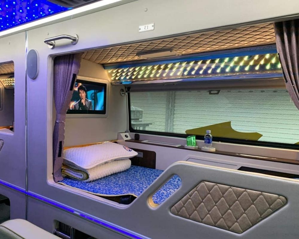 Xe giường nằm 22 chỗ có chỗ ngồi êm ái, thoải mái