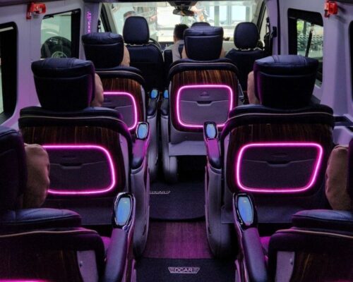 Ghế ngồi xe limousine thoải mái