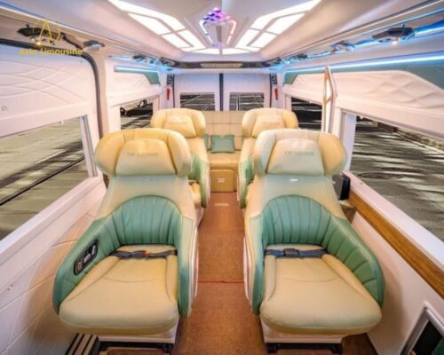 Ghế ngồi xe limousine 9 chỗ sang trọng, cao cấp