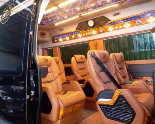 Nội thất xe limousine sang trọng, cao cấp